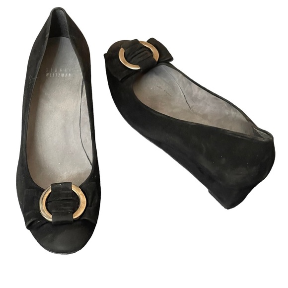 STUART WEITZMAN Beaudelair
Suede Bow Wedge Size 9 M - Picture 1 of 12